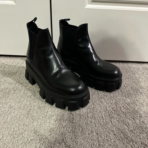 Prada Black Combat Boots - Picture 2 of 3